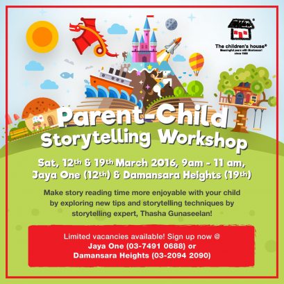 Parent-Child Storytelling Workshop @ The children’s house, Jaya One