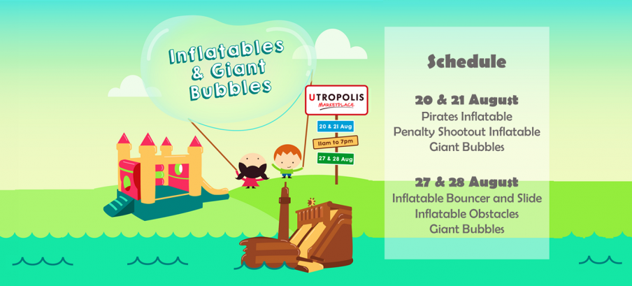 Free Family Fun: Inflatables & Giant Bubbles!