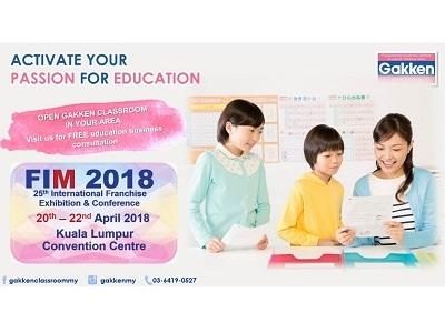 Gakken Classroom Licensee Recruitment (Booth No. B36) @ Franchise International Malaysia 2018