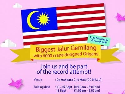 Malaysia Book of Records Largest Origami Malaysian Flag Folding