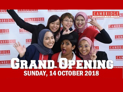 Grand Opening Cambridge English For Life Anggun City Rawang