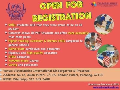 Victoriashire International Preschool – Open for Registration