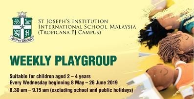 Wednesday Weekly Playgroup – St. Joseph’s Institution International School Malaysia (Tropicana PJ)
