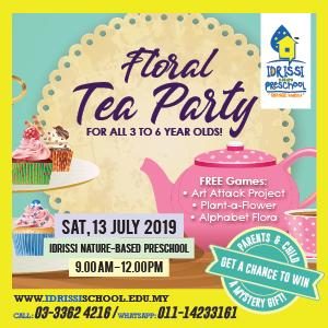 Open Day & Floral Tea Party @ IDRISSI Nature-based Preschool, Setia Alam, Shah Alam