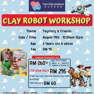 Toy Story & Friends Clay Robot Workshop @ Tone Color Academy