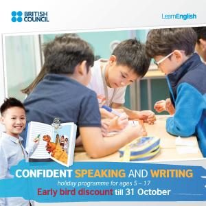 Confident Speaking and Writing Holiday Programme @ British Council