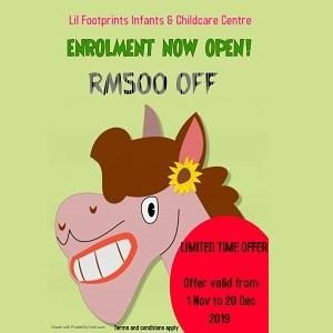 2020 Open Enrollment @ Lil Footprints Infant & Childcare Centre