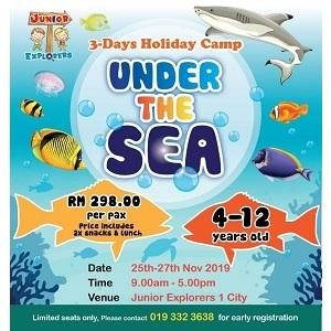 3 Days Under The Sea Holiday Camp @ Junior Explorers, One City, Subang Jaya