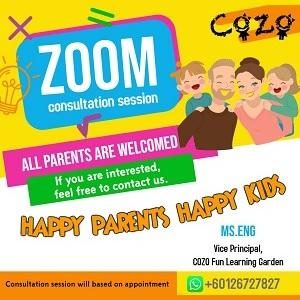 1-1 Online Consultation Session with Parents @ COZO Fun Learning Garden, Kampung Baru Batu 9