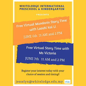 FREE Virtual Story Time @ White Lodge International Preschool and Nursery