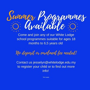 Summer Programmes @ White Lodge International Preschool and Nursery