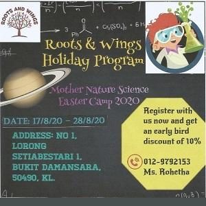 Holiday Programs @ Roots & Wings Montessori Preschool, Damansara Heights