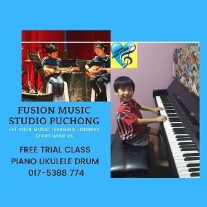 FREE TRIAL Piano Drum Guitar Ukulele Class (Puchong) @ Fusion Music Studio, Puchong