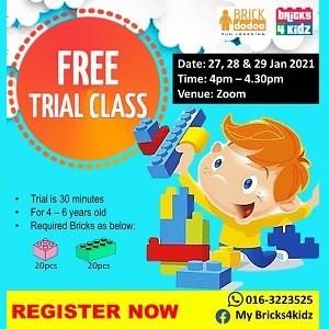 FREE Trial Class @ My Bricks4Kidz, Damansara Perdana (Petaling Jaya)