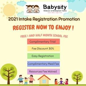 Open For Enrolment with Compulsory Free Trial @ Babysity Childcare & Development Centre