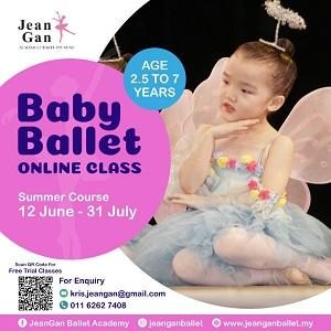 Baby Ballet Free Trial – Summer Course Intake @ Jean Gan Academy of Ballet & Music, Damansara Utama