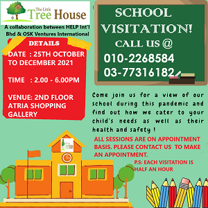 Open Day / School Visitation @ The Little Tree House, Atria Shopping Gallery (Damansara Jaya)