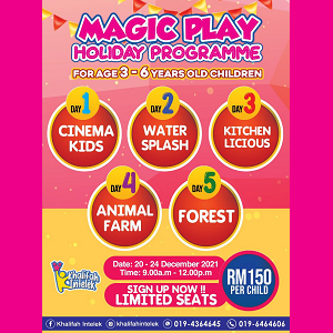 Kids Holiday Programme @ Khalifah Intelek, Bandar Putra Bertam