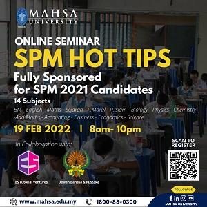 Online Seminar @ MAHSA International School, Bandar Saujana Putra, Jenjarom