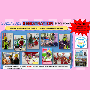 Enrol Now @ De JowiTop Preschool (Tadika Impian Terpintar), Skudai