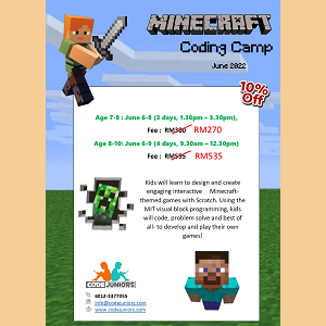 Minecraft Coding Camp @ CodeJuniors