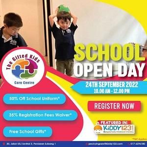 Open Day – Up to 35% Fees Waiver @ The Gifted Kids Care Centre, Subang Jaya