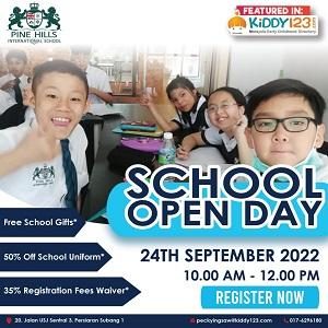 Open Day – Enjoy Registration 35% Fees Waiver @ Pine Hills International School, Subang Jaya