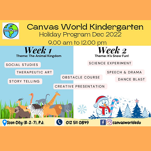 Holiday Program @ Canvas World, Petaling Jaya