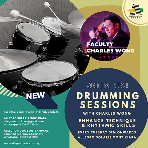 Join Us! Drumming Session @ Allegro Music, Solaris Mont Kiara & Ampang