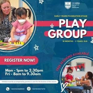 Play Group @ Sri KDU International School, Subang Jaya