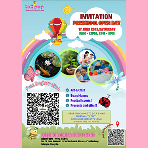 Preschool Open Day @ Lollipop Preschool, Bandar Puchong Jaya