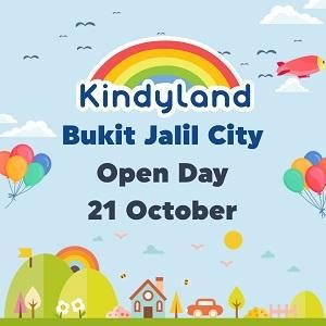 Open Day – 21 Oct 2023 @ Kindyland Bukit Jalil City