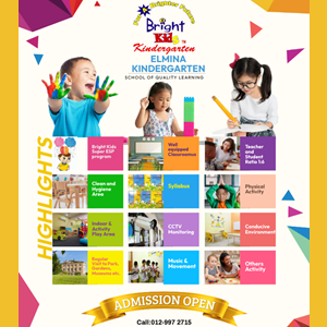 Open for Enrollment @ Bright Kids, Elmina, Shah Alam